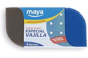 Maya Professional Tools 07114-v éponge Evo spécial Vaisselle, Nettoie sans rayer ou laisser Fibre
