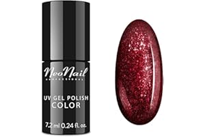 NÉONAIL NEONAIL Pintauñas Semipermanentes 7,2 ml Rojo Alizee Esmaltes Semipermanentes Para Uñas Gel Uñas Manicura Nail Art Brillo Uñas Laca De Uñas Esmalte Uñas