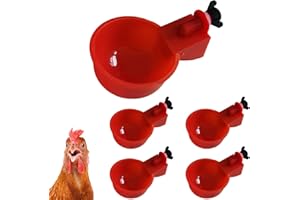 AMESOR Tazze Per Abbeveratoi Di Pollo, Abbeveratoio Automatico Per Pollame, Abbeveratoio Per Galline, Abbeveratoi Automatici Per Polli, Bevitore Automatico Per Galline, Per Uccelli, Pollame, Piccioni, Anatre