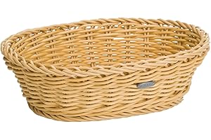 ‎SALEEN Westmark Mehrzweck-Korb, geeignet für Hotel und Gastronomie, Oval, ca. 25,5 x 19 x 8 cm, Synthetikfaser, Saleen Edition, Hellbeige, 02056030101