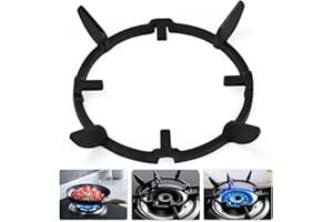 YAANBUNB Wok-Ring, Gusseisen, Wok-Stützring, universeller Herdständer, Herduntersetzer, rutschfest, für Küche, Wok, Gasherd, 17 cm Durchmesser