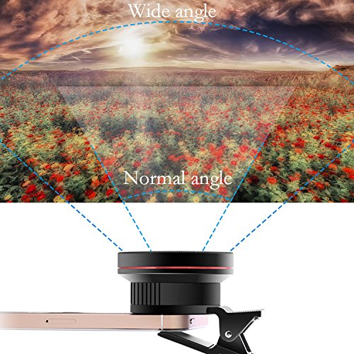 Obiettivo universale con clip, per smartphone, obiettivo per fotocamera HD 