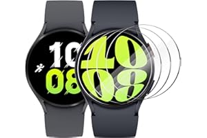CAVN 4-Packs Screen Protector Compatible with Samsung Galaxy Watch 6/Galaxy Watch 5/Galaxy Watch 4 44mm Screen Protector (not for 40mm), Tempered Glass Screen Protection Cover Saver for Galaxy Watch 6