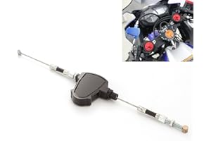 RZMMOTOR CNC Aluminum Line Easy Stunt Pull Clutch Cable Lever Replacement System Universal for most Motorcycles Dirt Bikes with Cable Clutch