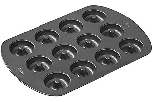 Wilton Piastra CIAMBELLINE Antiaderente 12 CAVITA’ Piastra CIAMBELLINE Antiaderente 12 CAVITA’, Acciaio, Nero,