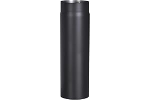 FireFix R150/5 Tuyau de cheminée Senotherm en Acier de 2 mm de diamètre-150 mm-Noir-500 mm, Noir