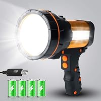 Fünfkernige Explosions LED Taschenlampe Starkes Licht Wiederaufladbar