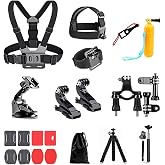 20 in 1 Action Camera Accessories Kit GoPro Accessories Compatible with GoPro Hero 9 8, GoPro MAX 7 6 5 4, dji Osmo Action, I
