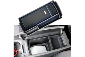 Z.MYUKI 【5 Colori】 3008 5008 Bracciolo Vassoio Organizer per Peugeot 3008 | 5008 | GT | SUV 2017-2022 2023 Accessori Originali Console Centrale Scatola Portaoggetti (Blu)