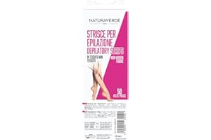Naturaverde PRO Strisce Epilatorie in Tessuto non Tessuto, Confezione da 50