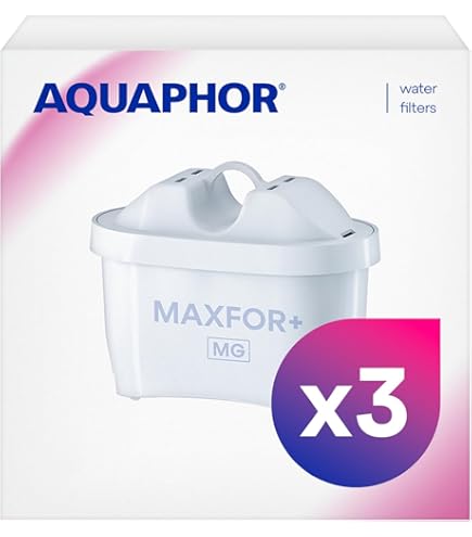 AQUAPHOR MAXPHOR H filterpatroon voor extra hard water, reservefilter, waterfilter, verpakking van 6 stuks, met extra bescherming tegen kalk, voor tafelwaterfilters