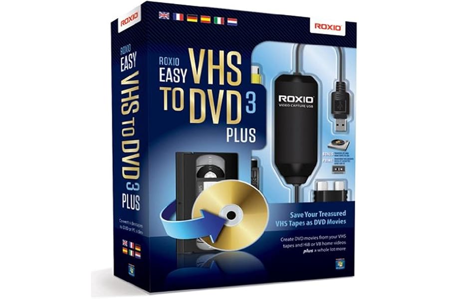 Corel Roxio Easy VHS to DVD 3 Plus, Conversor de vídeo, Entrega por correo