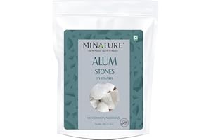 MINATURE Mi Nature Potassium Alum Stone 500g |Phitkari Block| Pure Fitkari for Post Shave Care | Skin Care & Multiple Uses| Natural Deodorant