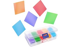 FUYIHGL 100 Stück Diamond Painting Wachs Kleber - 2x2 cm | Diamond Painting Zubehör Stift - 5 Farben, inkl. Box