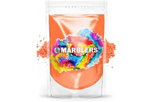 MARBLERS Cosmetic Grade Natural Mica Powder [Dry Orange] 3oz (85g) | Pearlescent Pigment | Dye | Non-Toxic | Vegan | Cruelty-Free | Eyeshadow, Nail Polish, Bath Bomb | Soap, Slime, Candle, Resin