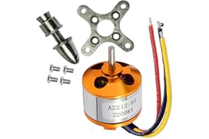 Kyrio A2212 Brushless Motor 2200KV Outrunner Brushless Motor RC Accessories Kit with Mounts for RC Aircraft Plane Glider Quadcopter Helicopter Copter Multi-Copter