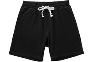 Amy Coulee Sporthose Herren Kurz Baumwolle Jogginghose Trainingshose 5,5" Sport Fitness Sweat Sommer Shorts mit Taschen