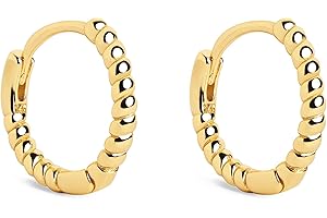 SINGULARU - Pendientes Aro Twist. Plata de Ley Acabado en Baño en Oro de 18 Kt o Rodio. Ligeros con Cierre Congo. Joyas para Mujer