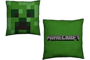 BERONAGE Minecraft - Cuscino decorativo con scheletro, 40 x 40 cm, colore: Verde