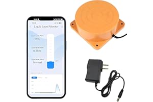 LIROPAU Détecteur d'eau Wi-Fi - Capteur de niveau d'eau à ultrasons - Moniteur de niveau d'eau intelligent - Capteur de niveau d'eau WiFi - Capteur de niveau d'huile - Pour Tuya Smart Life - Étanche IP65