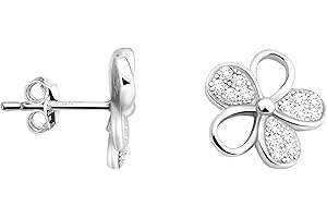 SOFIA MILANI - Kolczyki damskie w kształcie kwiatu – z prawdziwego srebra wysokiej próby 925 – 20036