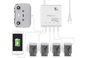 Taoke per Mavic Air 2 / Air 2S Hub di ricarica per batteria intelligente Caricabatterie multiplo