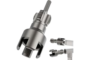 AYIXIWARZ PVC Rohrgewindebohrer für Innen- und Außengewinde Schneiden, Rohrgewindeschneider, Wasserrohr Innengewinde Öffner, Innengewindeöffner Außenrohrgewindewerkzeug für PVC/PPR-Rohre Kunststoffrohre 3/4"