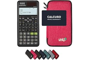 Casio fx-991ES Plus 2nd Edition con Funda Protectora WYNGS Rosa - Calculadora Científica - Paquete Básico