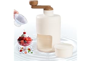 Shyllin Tritaghiaccio,Ice Slush Machine，Macchina per Rasoio per Ghiaccio con Neve，Slush Machine，Ottimo per Frullati e Ghiaccio Tritato - Senza BPA (Bianco)