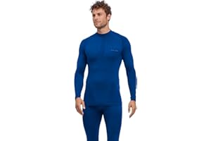 ‎FALKE FALKE Mężczyźni Warstwa podstawowa (góra) Warm Turtleneck M L/s Ts materiał funkcyjny szybkoschnące chłodzące 1 Sztuka, Niebieski Yve 6714, L