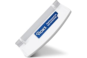 VIOKS Tuergriff Klappengriff Weiß Ersatz für Beko 4244570100 - Ersatzgriff Kühlschrank Türgriff Kunststoff Gefrierfach Tuergriff Platte Türverschluss - Griff Gefrierfachklappe Kühlschrank Tür Griff