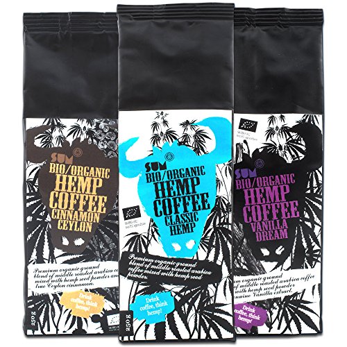 Hemp Coffee, café biologique, végétalien et sans gluten -250 g