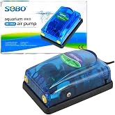Sobo &Ccedil;ift &Ccedil;ıkışlı Hava Motoru SB-348A 3W 2x4LT/Dak