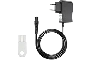 LEIBOCHAO Cargador Cable para Braun Maquina Afeitar,12V 0.4A, Serie 9/7/6/5/4/3/2/1, Reemplazar Tipo 5210, para Braun Maquina Afeitar S1 S3 S5, Charger 492 5214 5217 5544 320s 3020s