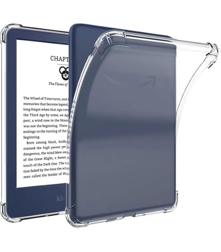 M.G.R.J® Soft TPU Transparent Back Case Cover for Kindle