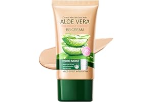 EONFAVE BB Cream, crema da giorno colorata con aloe, fondotinta idratante e impermeabile, correttore traspirante e leggero con copertura completa, idratante colorato, tono uniforme della pelle