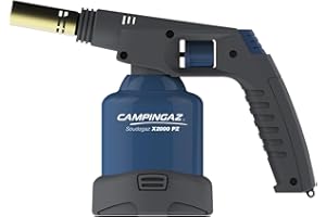 CAMPINGAZ Camping Gaz Soudogaz X2000PZ Saldatore a Pistola con Piezo, Blu/Grigio