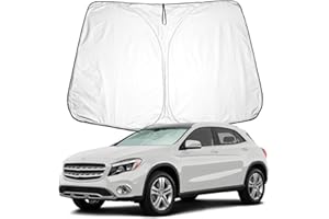 BIXUAN EQA 2022-2024 Sonnenschutz kompatibel mit Mercedes Benz A-Klasse W177 X177 2018-2024 GLA X156 2013-2019 Windschutzscheibe Frontscheibenabdeckung Windschutz Frontscheibe Blockiert UV Abdeckung