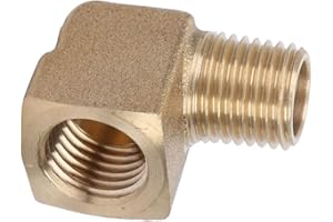 FAFEICY Raccord de tuyau coudé en laiton raccord de tuyau coude à 90 degrés avec 1/4 "mâle femelle NPT