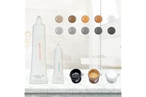 HOMETINKER Marble Repair Kit & Granite Repair Kit(Color Match), Corian Repair Kit for Marble Granite Quartz Corian Tiles and Stones, Restore Countertops with Color Brown Gray White Beige Black Cream Yellow