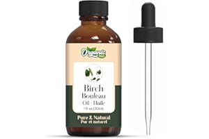 Organic Zing Birch (Betula) Oil | Pure & Natural Essential Oil for Skincare, Hair Care, Aroma & Diffusers- 30ml/1.01fl oz