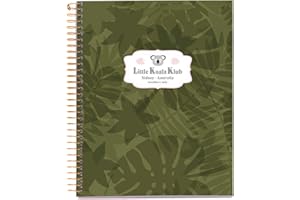 MIQUELRIUS 47989 – Cahier à spirales A5, couverture rigide, 120 feuilles, quadrillage intérieur, 4 couleurs, Jordi Labanda Klub Koala