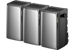 EF ECOFLOW ECOFLOW STREAM Ultra y 2*AC Pro 5,76 kWh, baterías para kit solar, doble conexión AC, capacidad extensible hasta 11,52 kWh, 6000 ciclos de carga, Smart AI, Plug&Play