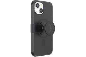PopSockets: PopCase PlantCore pour MagSafe - Coque à base de plantes pour iPhone 14 avec un Support et Poignée PopGrip Slide Repositionnable avec Top interchangeable - Black
