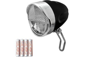 nean fanale Anteriore a LED per Biciclette omologazione StVZO incl. batterie, 30 Lux