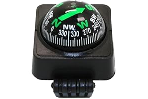 DAN&DRE Regulowana nawigacja deska rozdzielcza kompas samochodowy kolarstwo turystyka kierunek wskazujący kulkowy kompas w kształcie kuli do użytku na zewnątrz samochodu łodzię ciężarówki