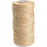 atpwonz Jute Bindfäden natur dick Jute-Schnur Jute Seil Bindfäden für Floristik, Geschenke, DIY Kunst, Handwerk, Dekoration, 