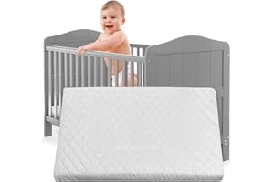 RAINBOW Baby Travel Cot Mattress 100 x 70 x 5 cm – Water Resistant Extra Thick Foam, Removable Washable Zip Cover – Fits Graco, Mamas & Papas, Babylo Deluxe, BabyBjörn, Silver Cross