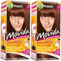 Garnier - Movida - Coloration temporaire sans ammoniaque Acajou - 30 Acajou Lot de 2