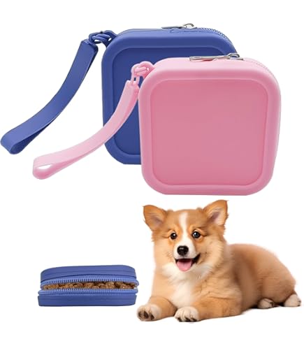 Porta Snack Per Cani In Silicone - Custodia Con Moschettone Per Addestramento, Viaggi E Passeggiate - Foto 9